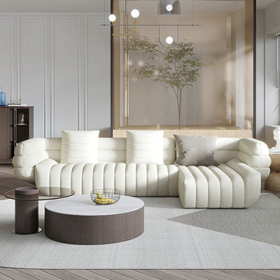 334cm Leather Living Room Sofas