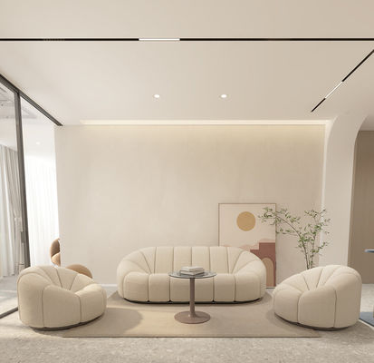 Chenille Modern Fabric Sofa Set Minimalist Fabric ODM 3 1 sofa set