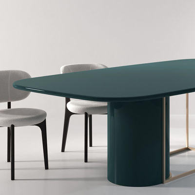 Smooth Edges ODM Stainless Steel Dining Table For Living Room