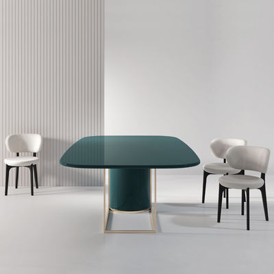 Smooth Edges ODM Stainless Steel Dining Table For Living Room