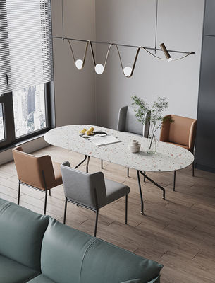 Modern Minimalist Style Rock Board Dining Table 78cm High