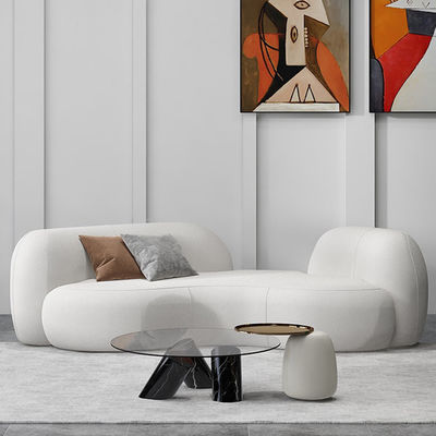 Arc Backrest Modern Fabric Sofa Set