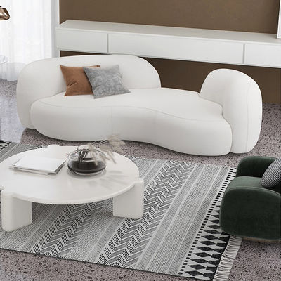 Arc Backrest Modern Fabric Sofa Set