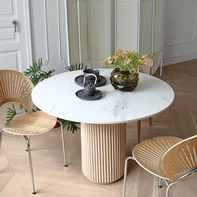 Modern Minimalist Style Rock Board Coffee Table Customized Color And Texture