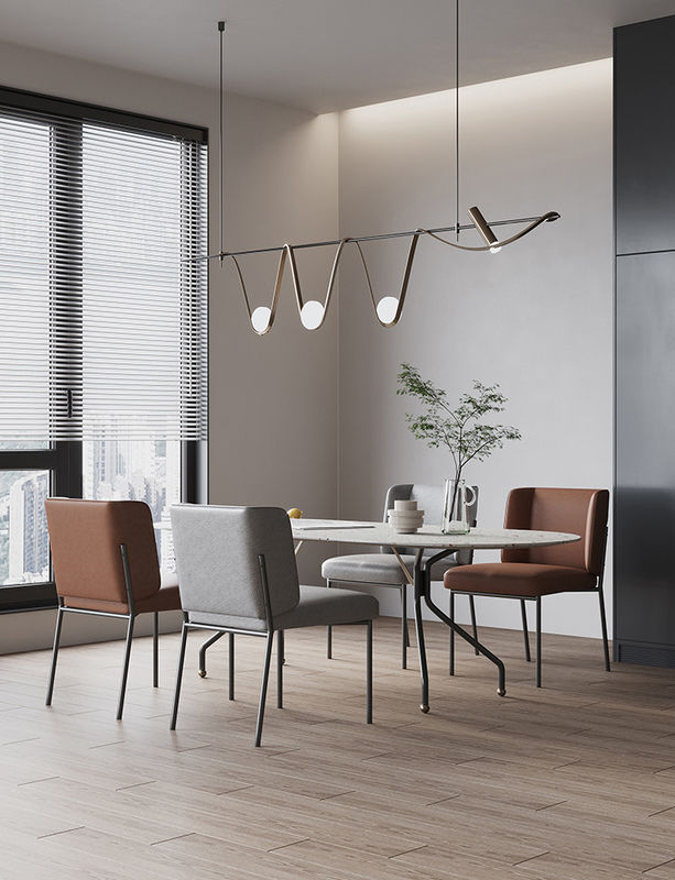 Modern Minimalist Style Rock Board Dining Table 78cm High